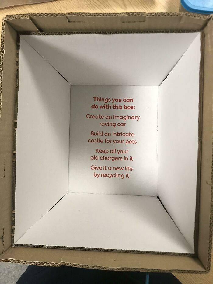 Seen At Work In A Cardboard Box