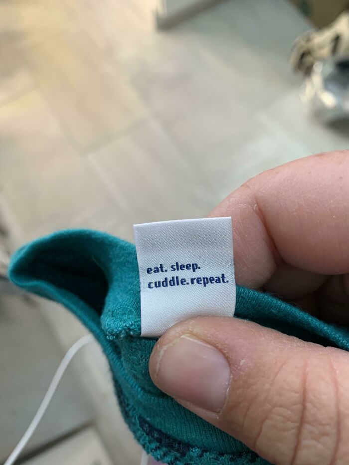 On The Back Of A Tag On A Kid Shirt I Thrifted