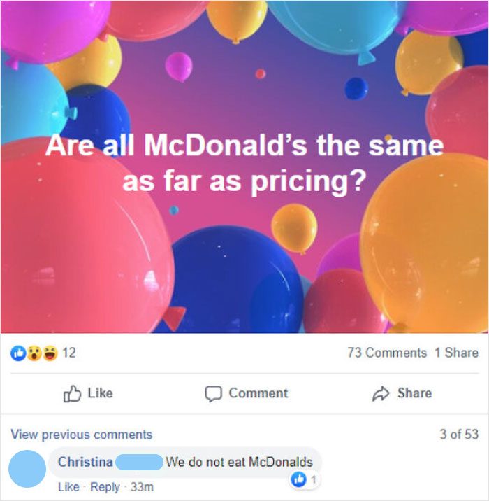 Then Why Would You Post A Comment, Christina?
