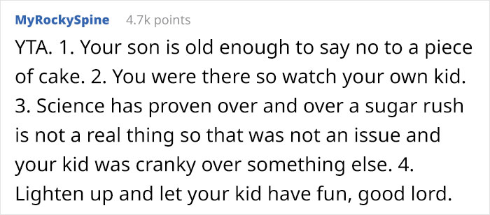 Mom Who Doesn’t Allow Her 8 Y.O. To Eat Cake Is Livid When She Finds Out His Friend Convinced Him To Eat It On His Birthday Mom Who Doesn’t Allow Her 8 Y.O. To Eat Cake Is Livid When She Finds Out His Friend Convinced Him To Eat It On His Birthday