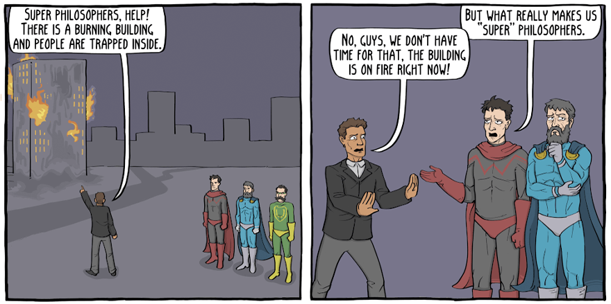 Artist Illustrates How Absurd Philosophy Can Be In 8 Witty Comics Artist Illustrates How Absurd Philosophy Can Be In 8 Witty Comics