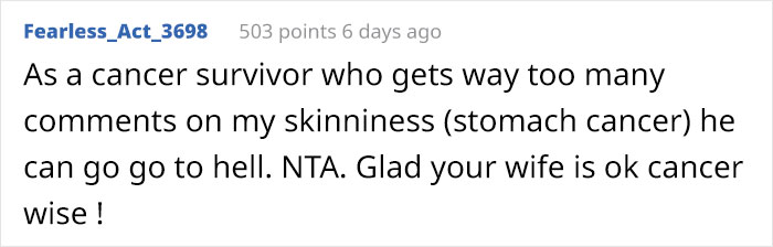 Man Stands Up For His Wife When Sister's New Boyfriend Makes A Rude 'Joke' About Her Mastectomy Man Stands Up For His Wife When Sister's New Boyfriend Makes A Rude 'Joke' About Her Mastectomy