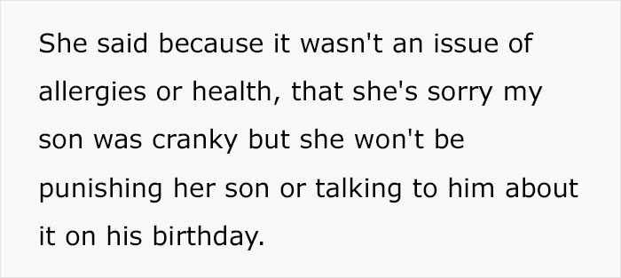 Mom Who Doesn’t Allow Her 8 Y.O. To Eat Cake Is Livid When She Finds Out His Friend Convinced Him To Eat It On His Birthday Mom Who Doesn’t Allow Her 8 Y.O. To Eat Cake Is Livid When She Finds Out His Friend Convinced Him To Eat It On His Birthday
