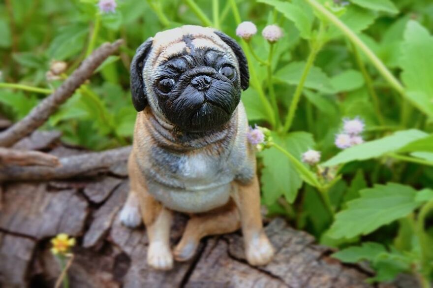 A Collection Of Dog Sculptures I Made From Polymer Clay