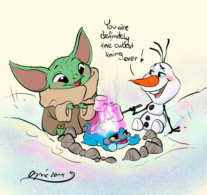 This Artist Drew Baby Yoda Annoying Disney Characters And It Is Cute