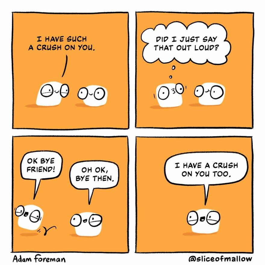 Artist Brings Marshmallows To Life In Very Fun And Relatable Comics