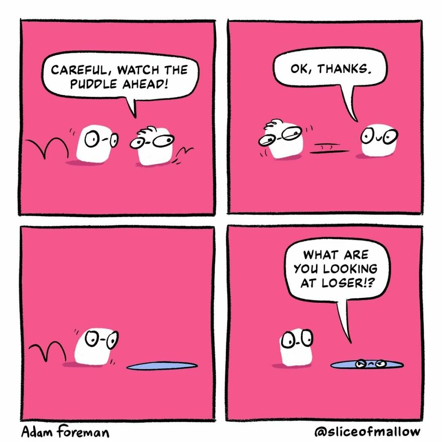 Artist Brings Marshmallows To Life In Very Fun And Relatable Comics