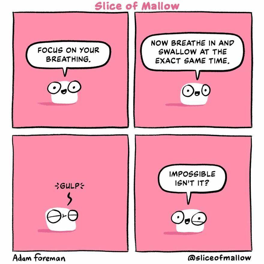 Artist Brings Marshmallows To Life In Very Fun And Relatable Comics