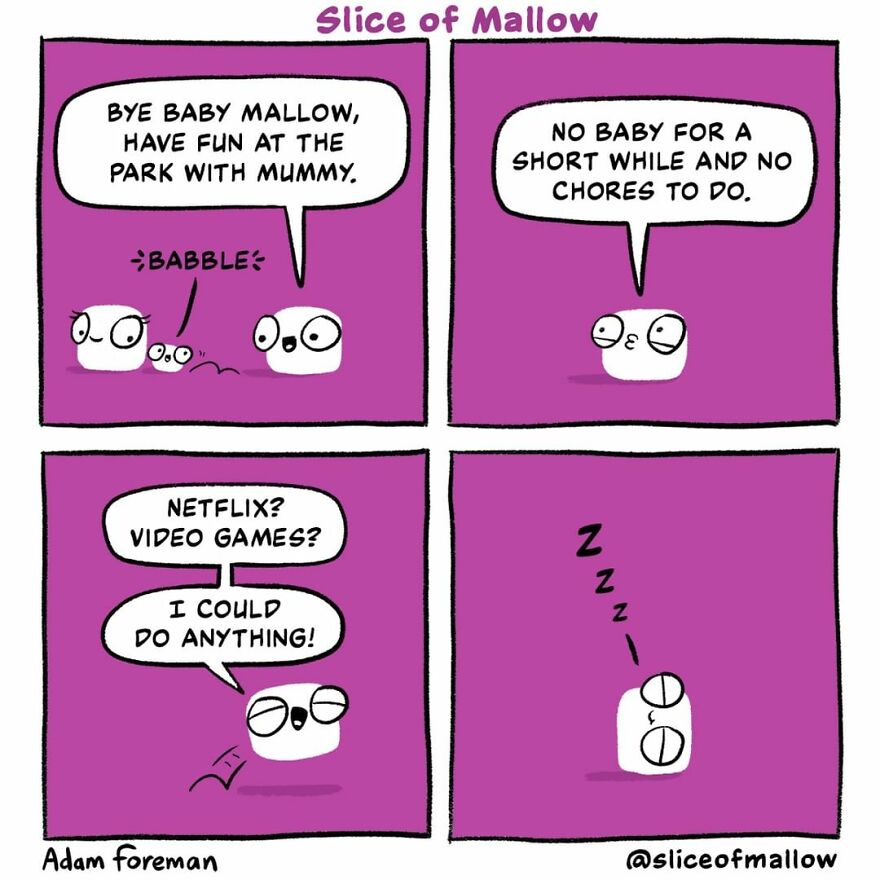 Artist Brings Marshmallows To Life In Very Fun And Relatable Comics