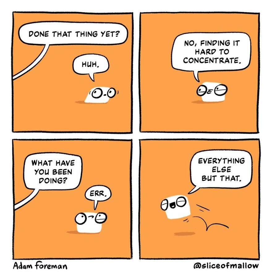 Artist Brings Marshmallows To Life In Very Fun And Relatable Comics