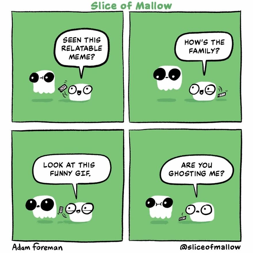 Artist Brings Marshmallows To Life In Very Fun And Relatable Comics