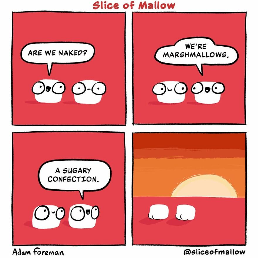 Artist Brings Marshmallows To Life In Very Fun And Relatable Comics