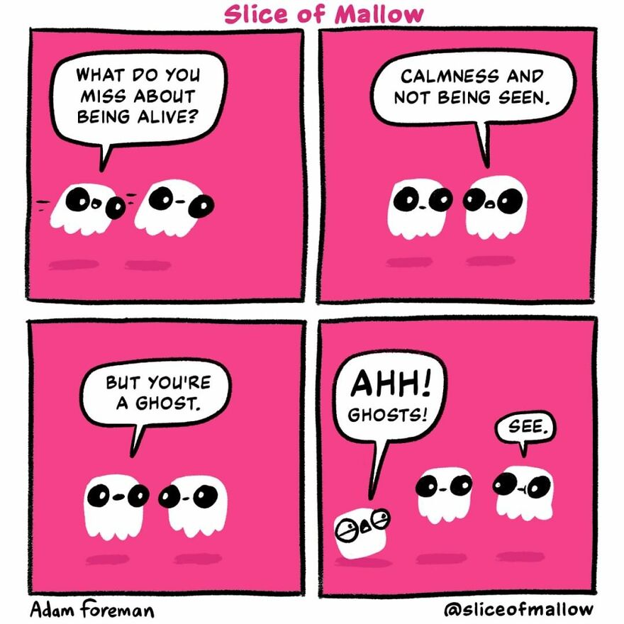 Artist Brings Marshmallows To Life In Very Fun And Relatable Comics