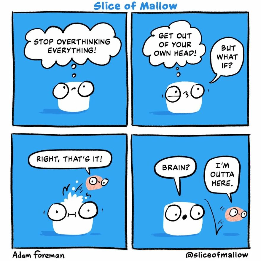 Artist Brings Marshmallows To Life In Very Fun And Relatable Comics