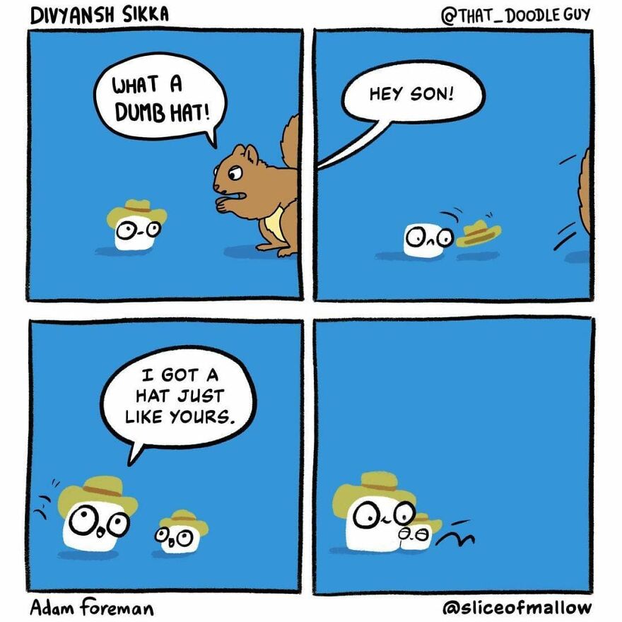 Artist Brings Marshmallows To Life In Very Fun And Relatable Comics