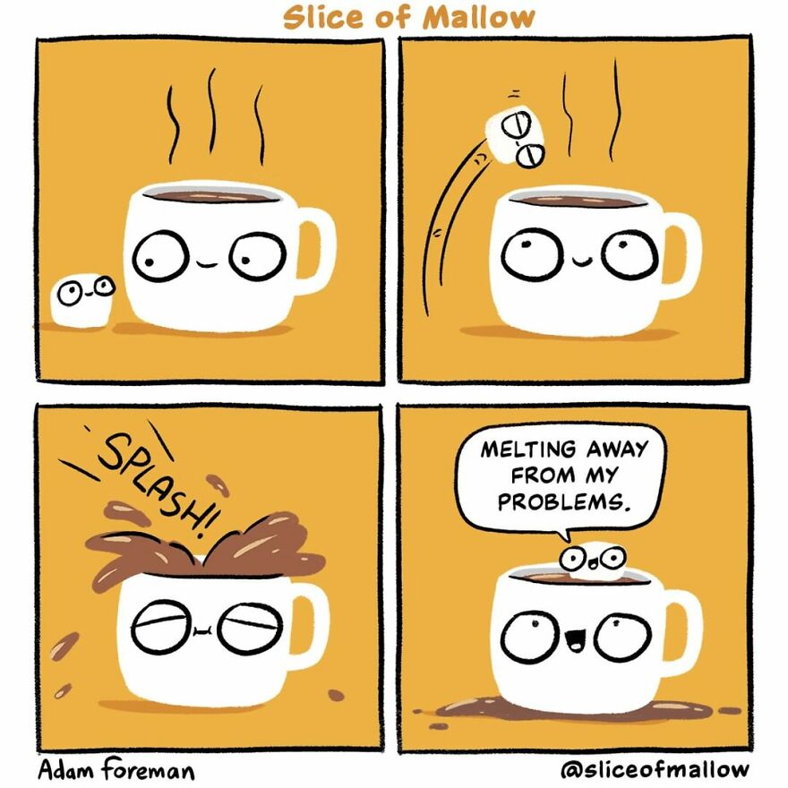 Artist Brings Marshmallows To Life In Very Fun And Relatable Comics