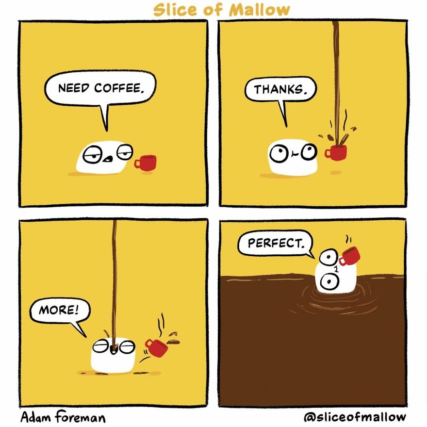 Artist Brings Marshmallows To Life In Very Fun And Relatable Comics