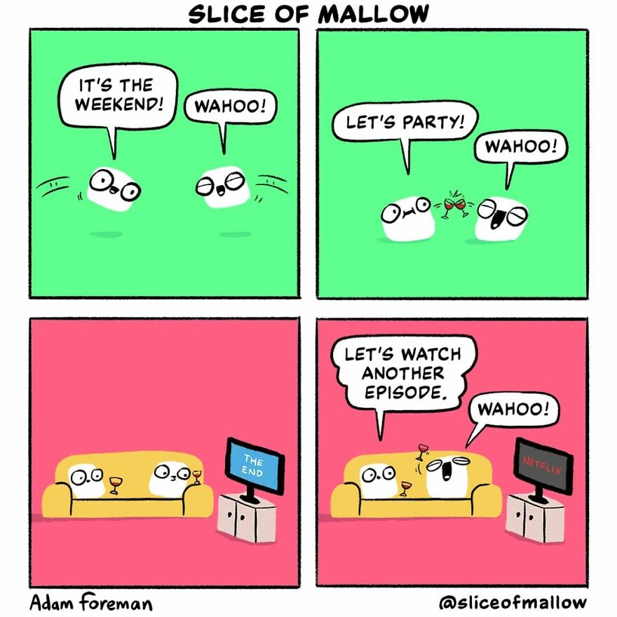 Artist Brings Marshmallows To Life In Very Fun And Relatable Comics