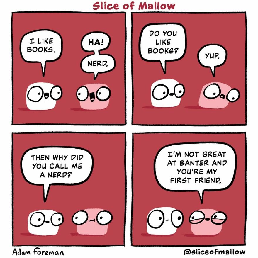 Artist Brings Marshmallows To Life In Very Fun And Relatable Comics