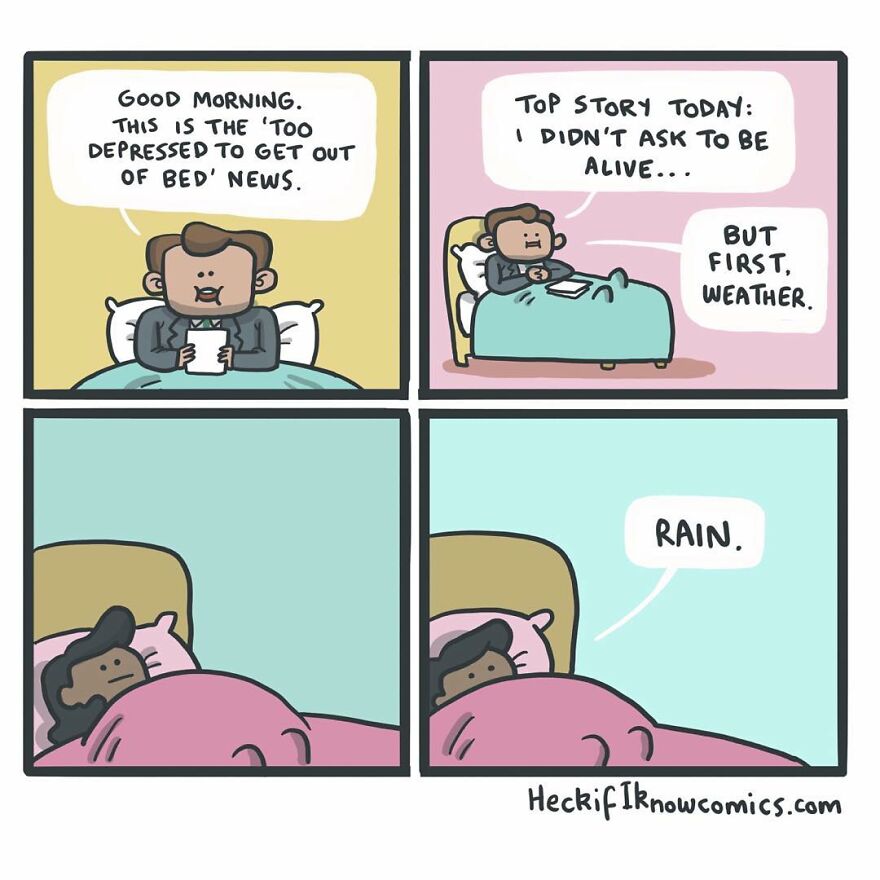 Artist Shows In Hilarious Comics The Absurdity Of Our Lives