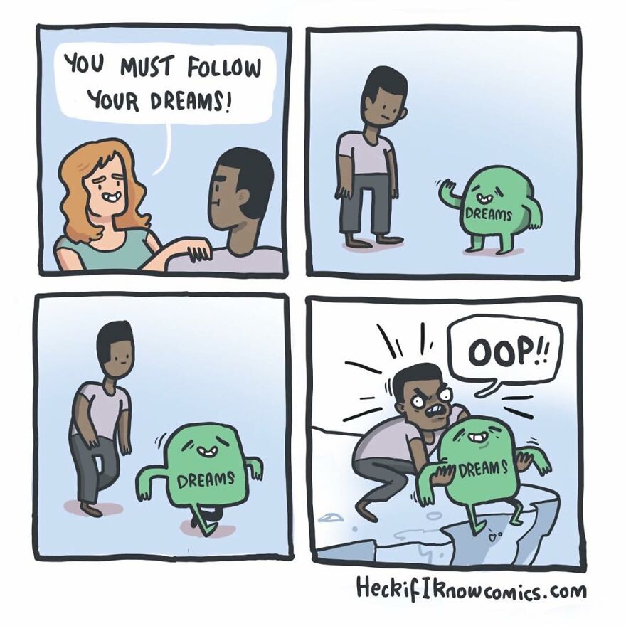 Artist Shows In Hilarious Comics The Absurdity Of Our Lives