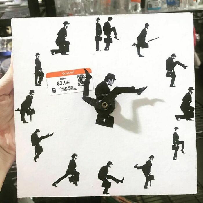 "Long Live Monty Python! Ministry Of Silly Walks Clock"