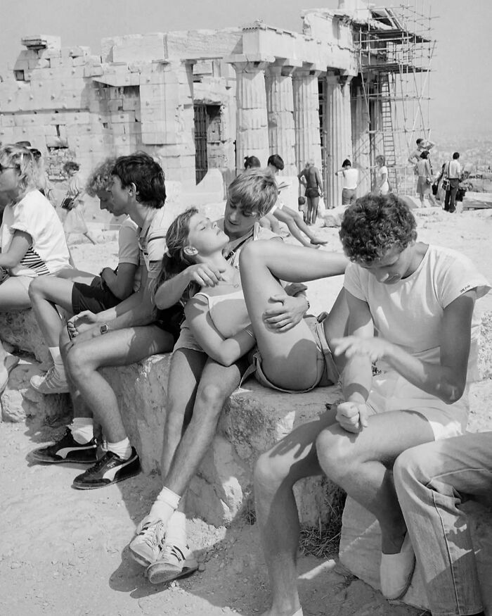 Summer Tourists In Greece, 1983