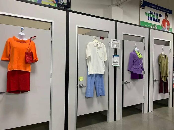 "The Goodwill In Ottawa, Il Had Scooby-Doo Outfits On Display"