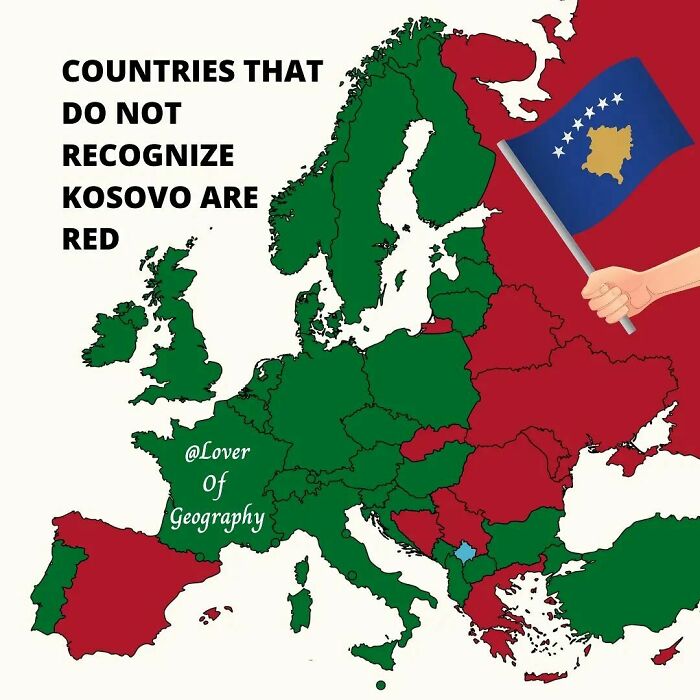 This Post Shows The Countries That Do And Do Not Recognize Kosovo As An Independent State In 2021
