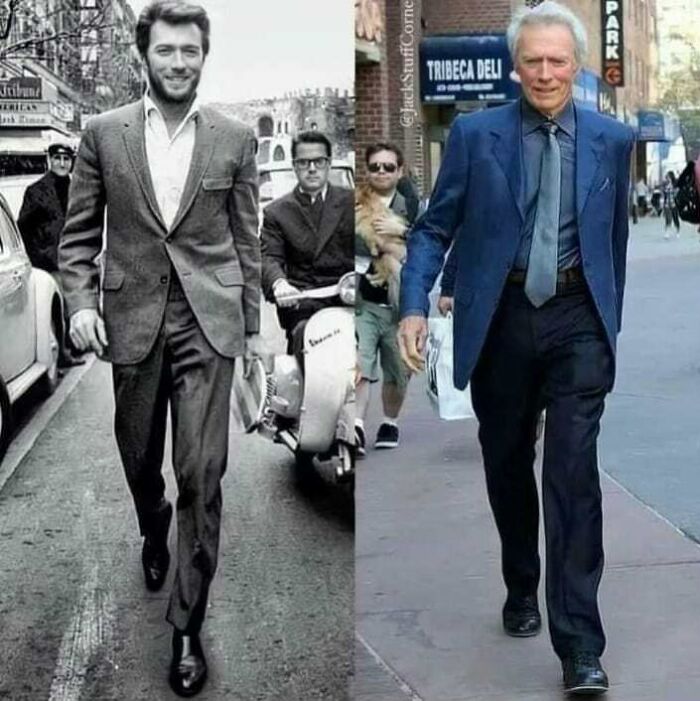 Clint Eastwood 1960s Then And Now - Still Cool