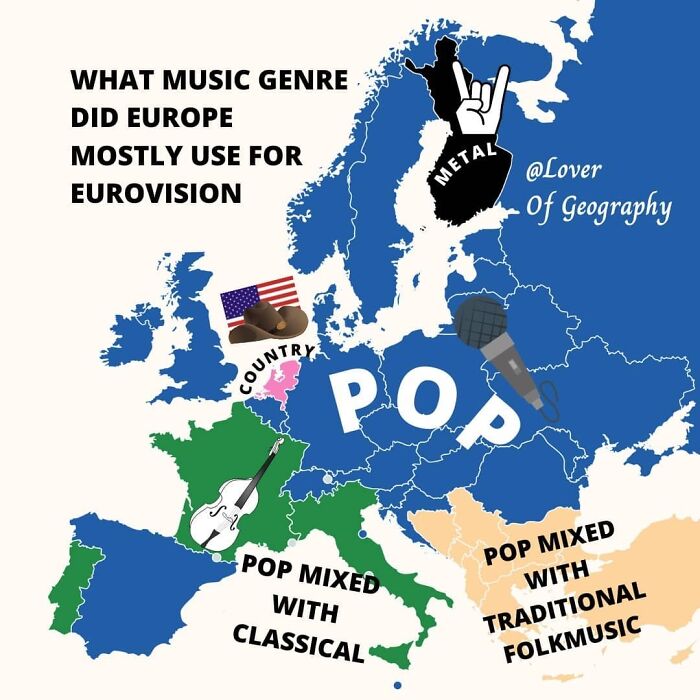 This Post Shows What Music Genre Europe Mostly Has Used So Far From 2000 To 2021 For The Eurovision Song Contest