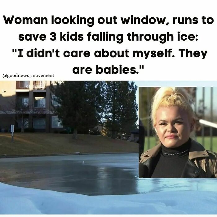 (Colorado): The Children, Ages 4 To 11 Years Old, Were Playing On The Icy Pond At The Addison At Cherry Creek Apartments On Sunday. 23-Year-Old dusti Talavera, Who Lives At The Apartment Complex, Happened To Be Looking Out Her Window When She Saw The Kids Fall In The 14 Foot Deep Pond.
"Before I Realized It, I Was On The Pond Pulling The Two Kids Out, And That's When I Fell In The Pond For The Third Kid," Talavera Said During A Press Conference On Monday. A Teenager Arrived On The Scene To Help Talavera And The 3rd Kid Out. The 6-Year-Old Girl Had Stopped Breathing And Had To Be Rescuittated By Paramedics On The Scene. Talavera Said She Was At The Right Time At The Right Place Because No One Else Was Outside To Help Them When They Fell In.