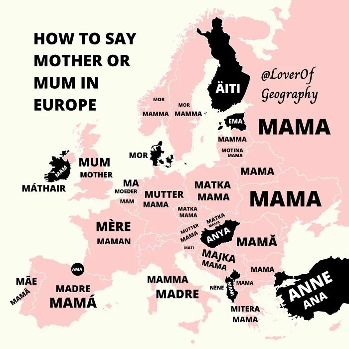 This Post Shows How To Say Mother Or Mum In Europe