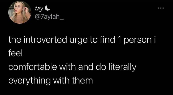 That’s Really All I Need, Just That One Person.
who Is Your Person?
@therealjoirizarry
📸 @7aylah_ On Twitter
.
.
.
.
.
#introverturge #introvertextrovert #introvertedaf😆😂 #reallifestruggles #anxietyproblems #mentalhealthmemes🖤 #asafeplaceinsideyourhead