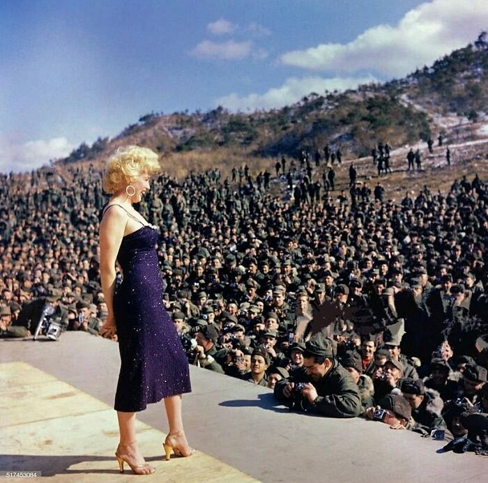 In 1954 Marilyn Monroe Travelled To Korea To Perform For The Allied G. I.‘S Who Were Still Stationed There | February 22