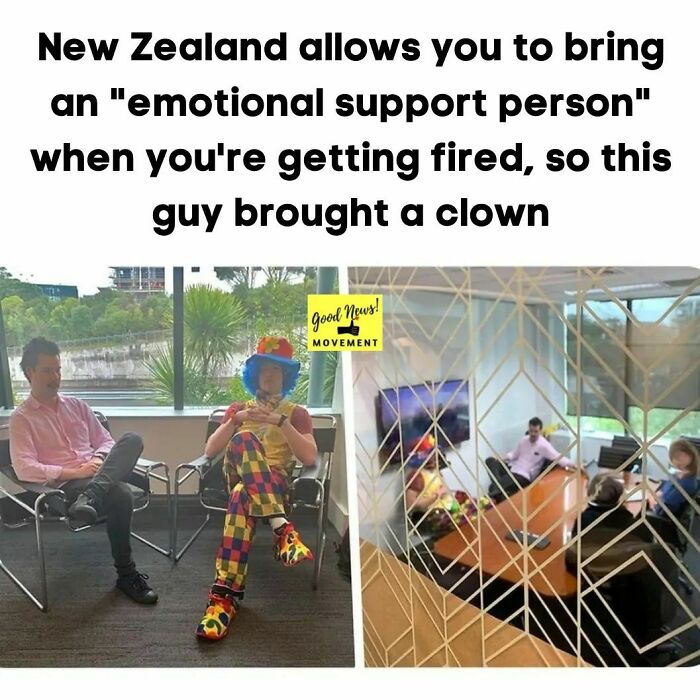 The Human Resources Department At Fcb New Zealand Encouraged Him To Bring A "Support Person" Fot A Discussion About His Role. This Is An Option That Is Legally Required In New Zealand.
but Rather Than Bring A Family Member, A Friend Or Even A Pet, The Part-Time Stand-Up Comedian Decided To Bring A Clown Called "Joe" Opting To Have The Last Laugh. #throwbackmonday