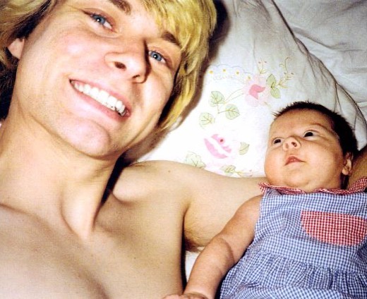 Kurt Cobain With His Daughter Frances Bean, 1990’s