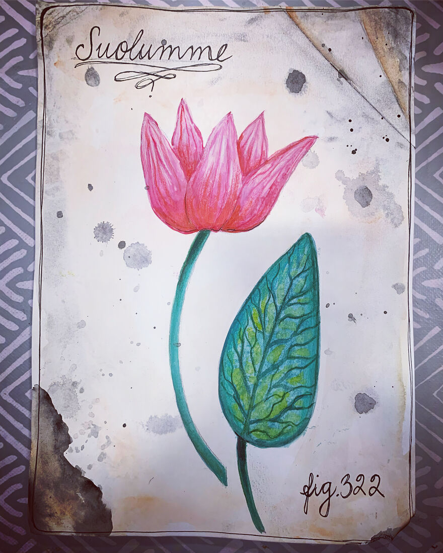 I Drew A Flower Every Day For A Year, And Here Are 40 Of My Best Works