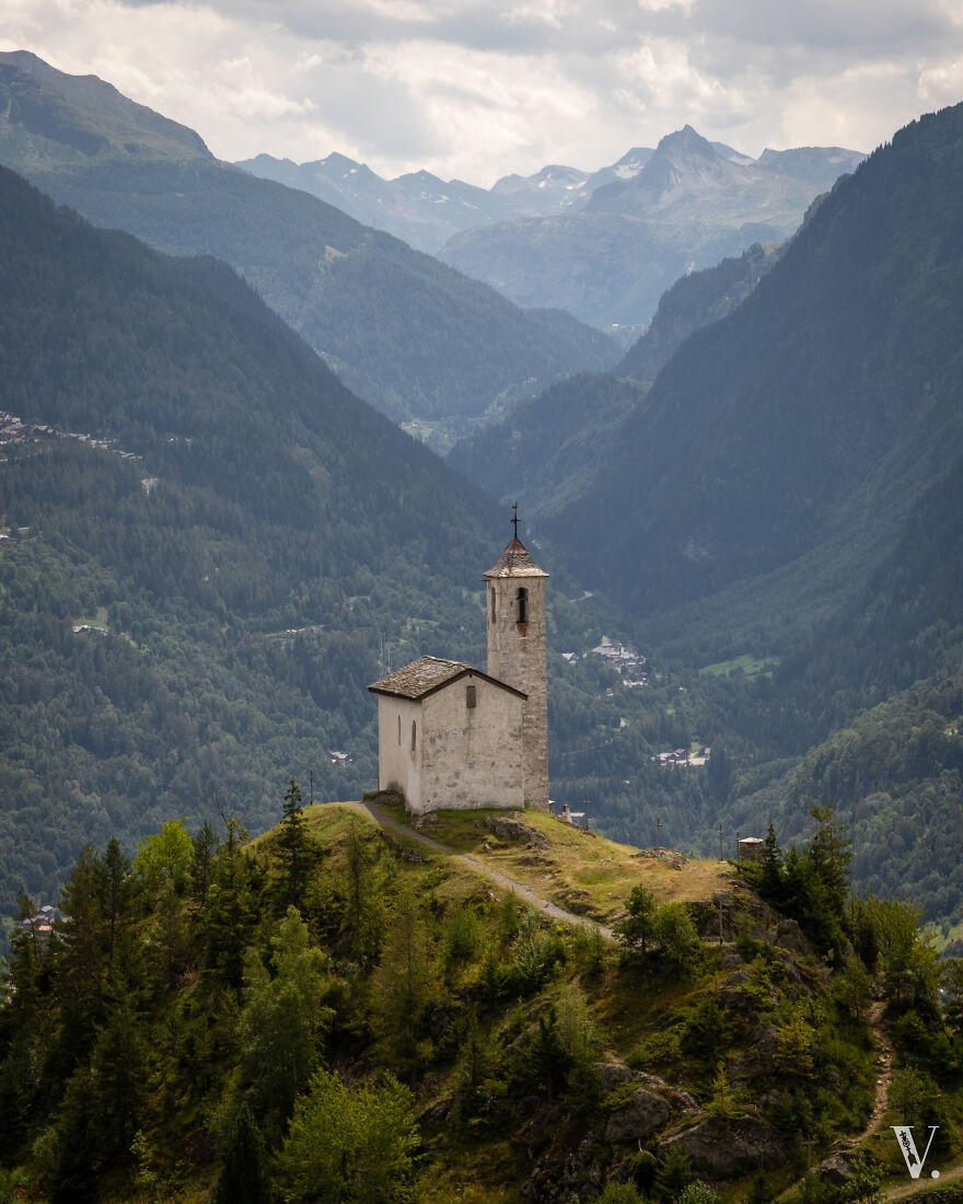 How About The View On This Chapel In The French Alps?