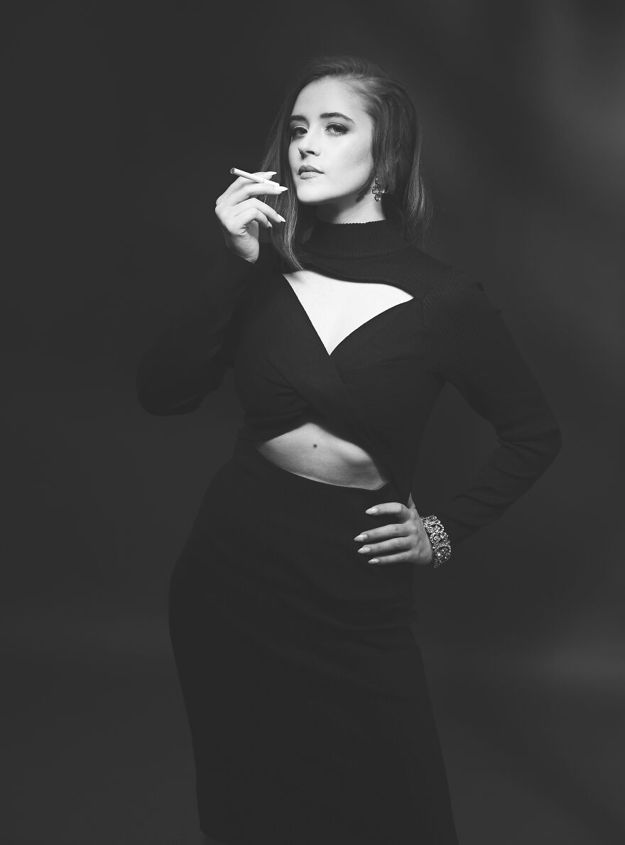 I Take Vintage Hollywood Style Portraits, And Here Are The Best 20 Pics