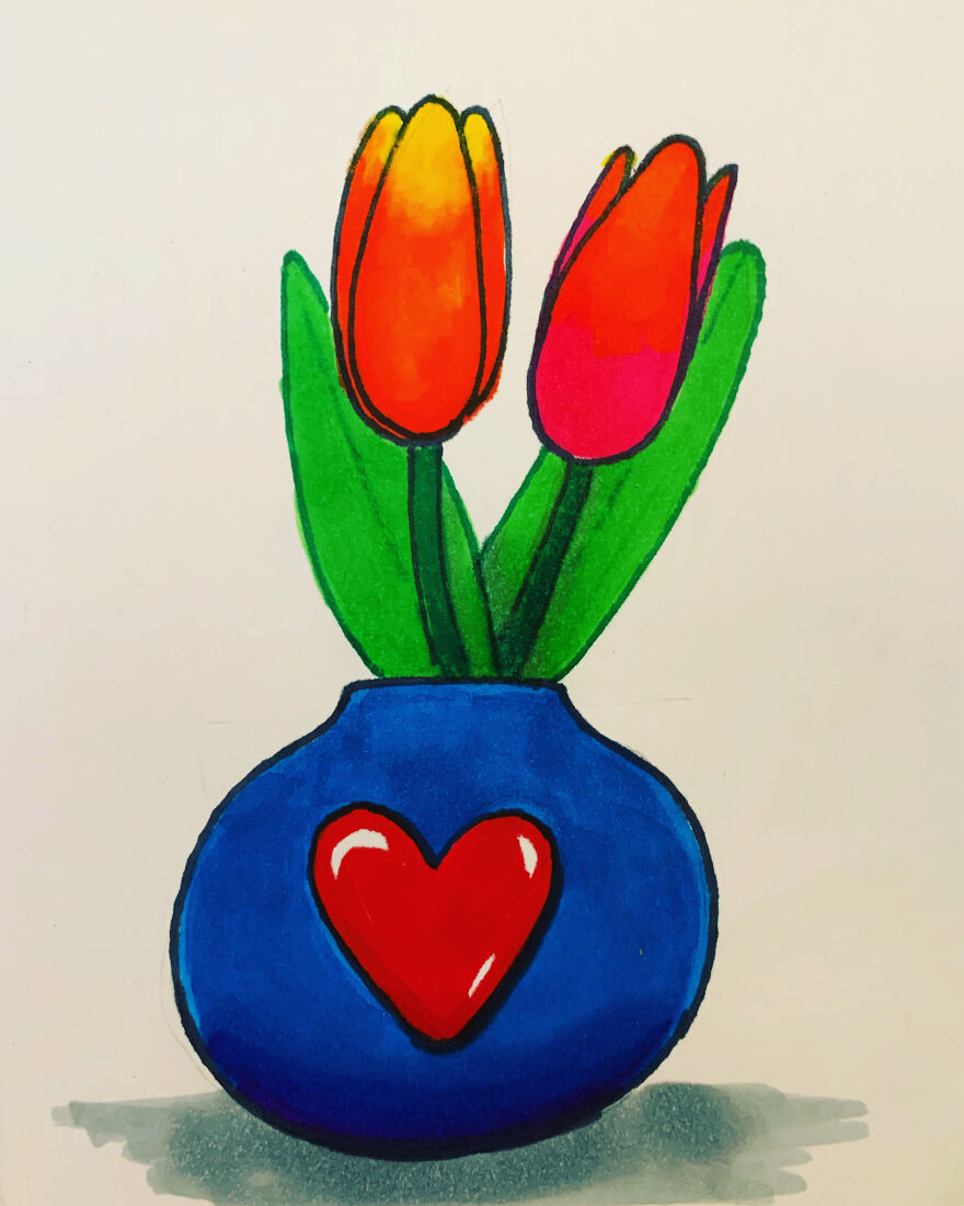 I Drew A Flower Every Day For A Year, And Here Are 40 Of My Best Works