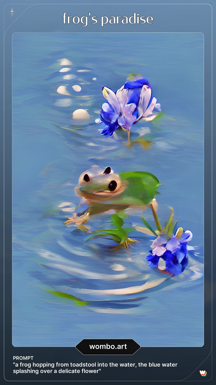 Frog's Paradise Made On Wombo.art