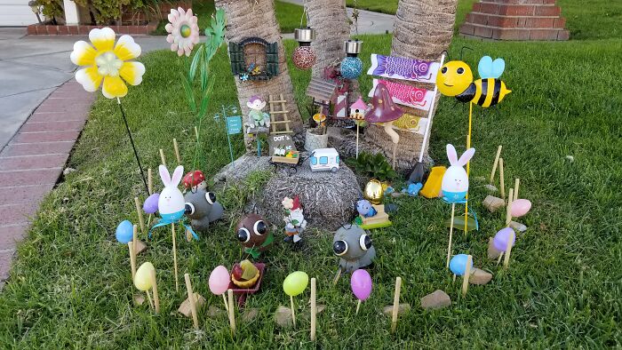 I Created A Mini Gnome Garden With Monthly Themes For My Bunny I Created A Mini Gnome Garden With Monthly Themes For My Bunny