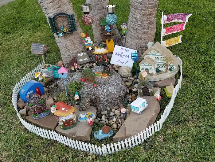 I Created A Mini Gnome Garden With Monthly Themes For My Bunny I Created A Mini Gnome Garden With Monthly Themes For My Bunny