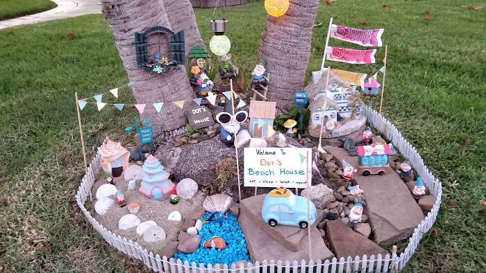 I Created A Mini Gnome Garden With Monthly Themes For My Bunny I Created A Mini Gnome Garden With Monthly Themes For My Bunny