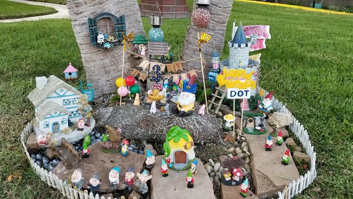 I Created A Mini Gnome Garden With Monthly Themes For My Bunny I Created A Mini Gnome Garden With Monthly Themes For My Bunny