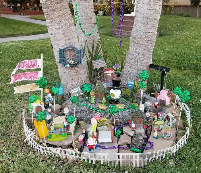 I Created A Mini Gnome Garden With Monthly Themes For My Bunny I Created A Mini Gnome Garden With Monthly Themes For My Bunny