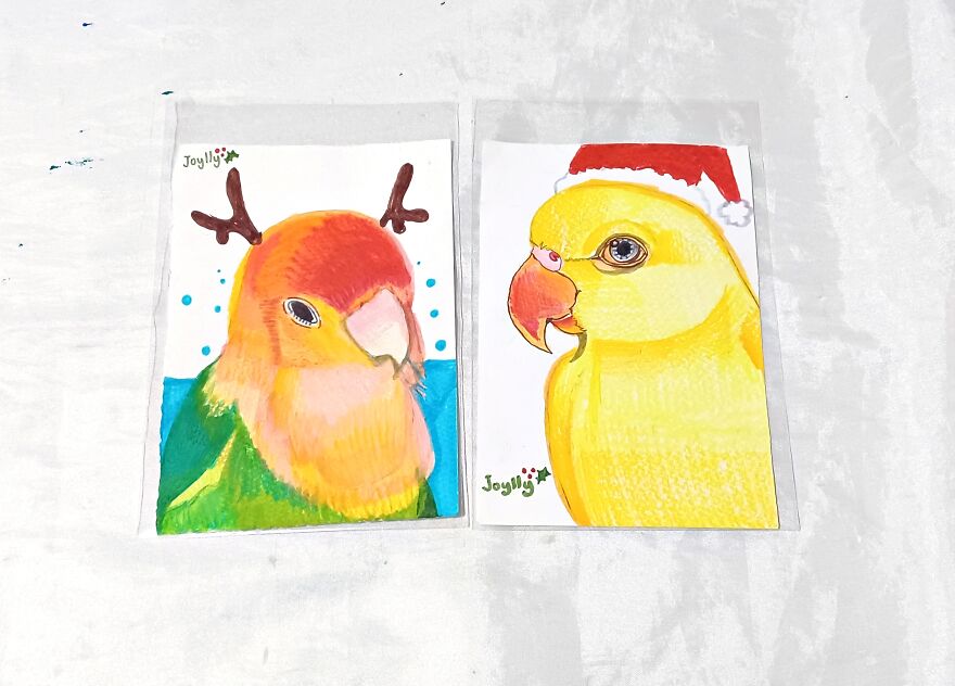 Christmas Birb Cards