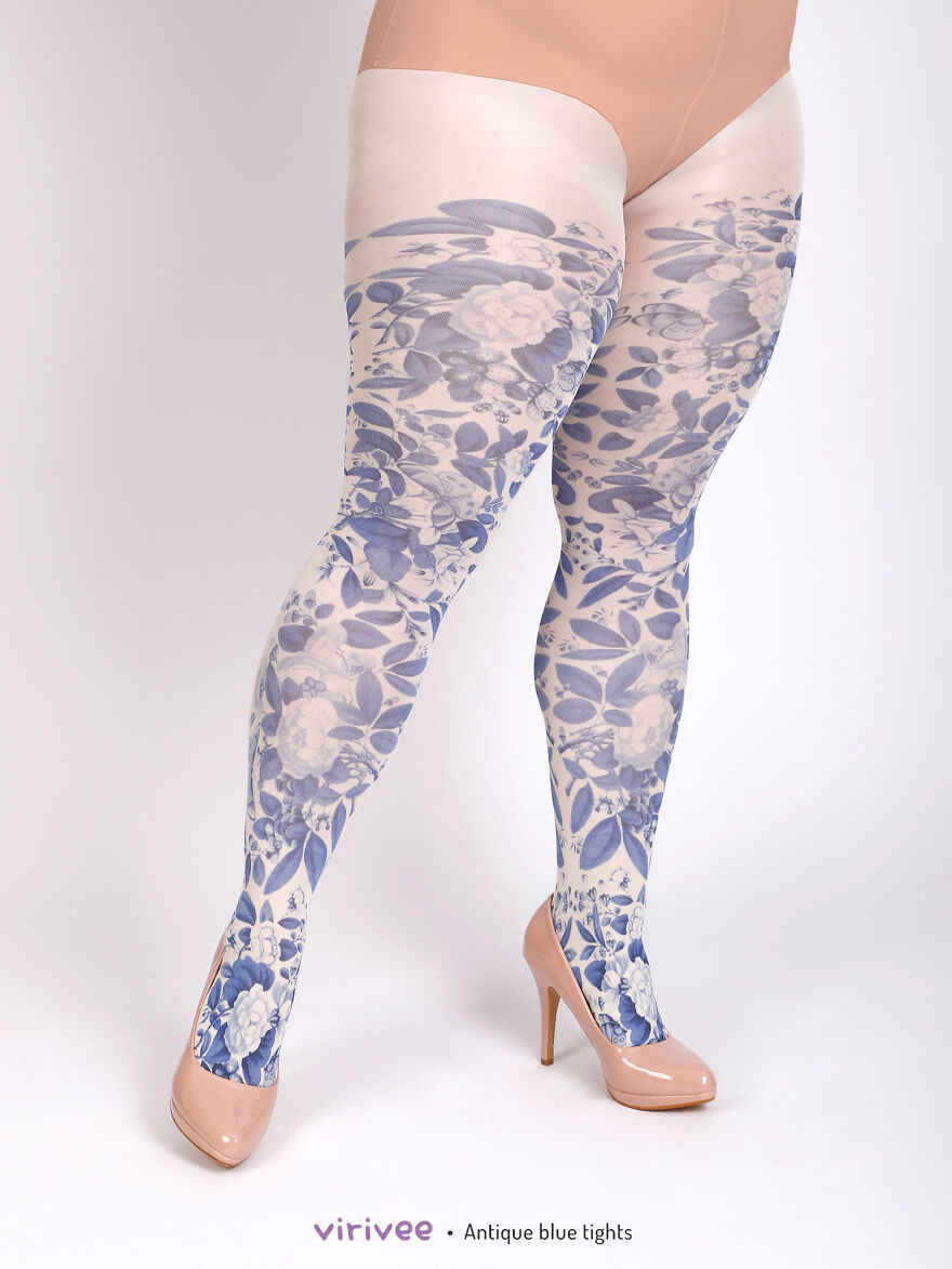I Designed These Floral Tights And They Look As If You Are Wearing The Meadow On Your Legs (25 Pics)