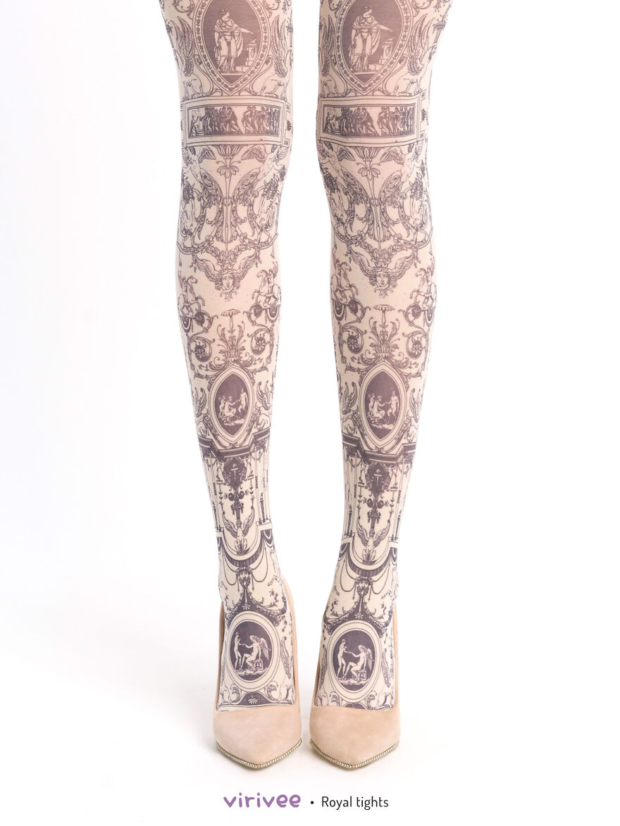 I Designed These Floral Tights And They Look As If You Are Wearing The ...